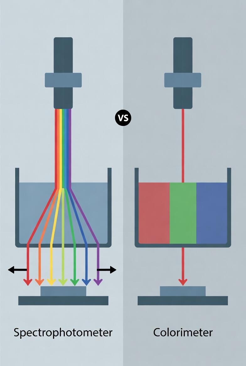 分光測色儀與色差儀的差異